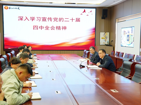 公司党委书记、董事长董富强到项目一线宣讲党的二十届四中全会精神